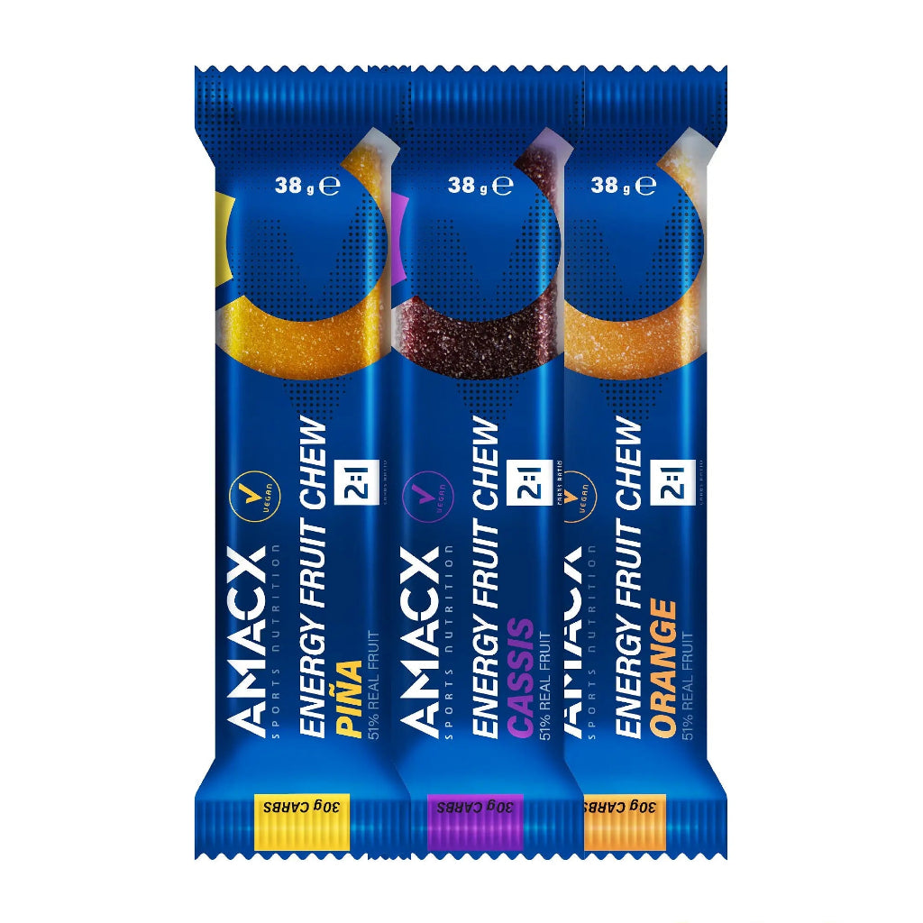 Amacx Nutrition Sportive Énergie Fruit à Mâcher Orange (12 pack)
