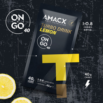Amacx Sports Nutrition Turbo Drink On the Go Lemon (12 pack)
