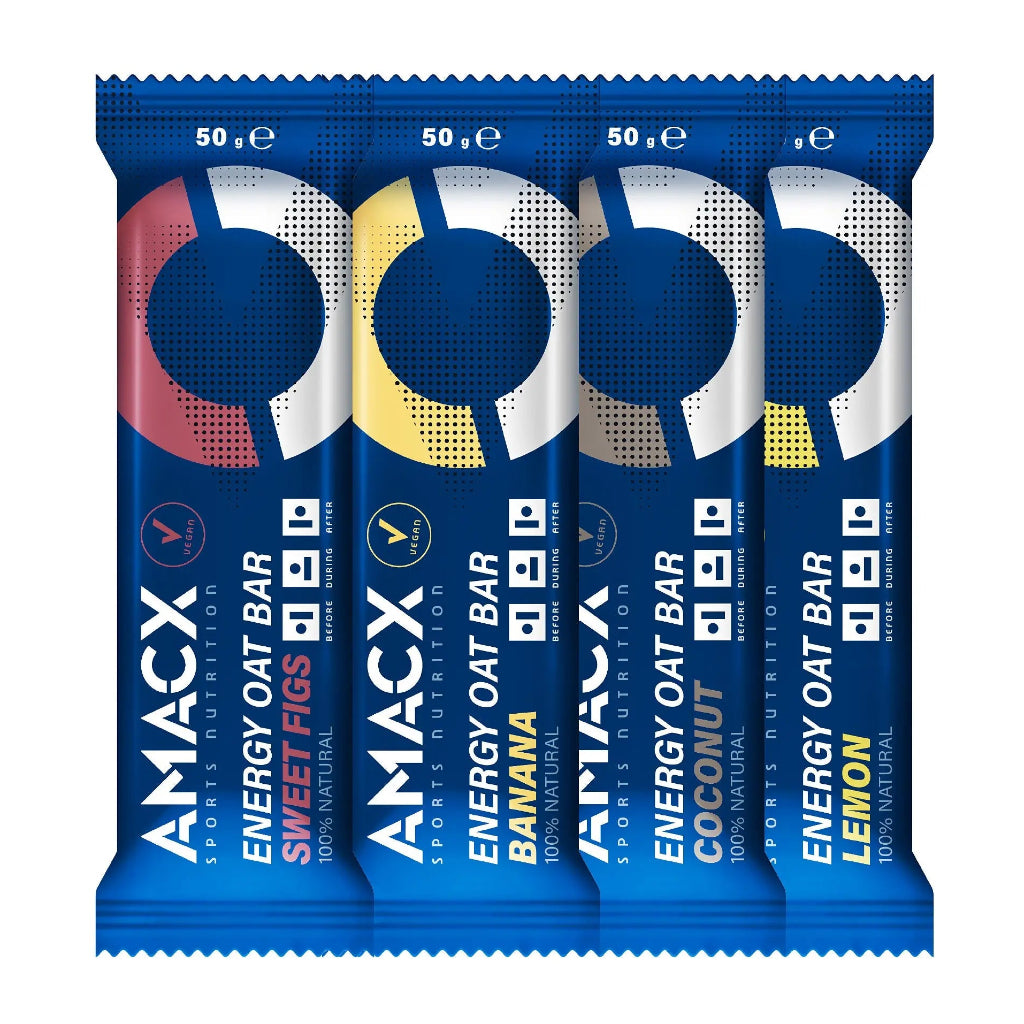 Barre d'énergie à l'avoine Amacx Nutrition Sportive Figues Douces (pack de 12)