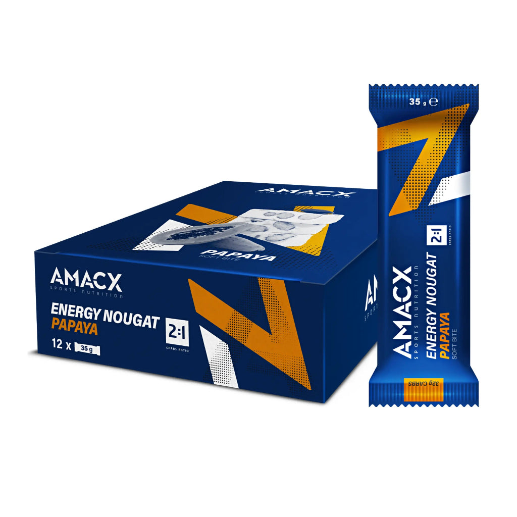 Amacx Nutrition Sportive Énergie Nougat Papaye (12 pack)