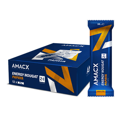 Amacx Nutrition Sportive Énergie Nougat Papaye (12 pack)