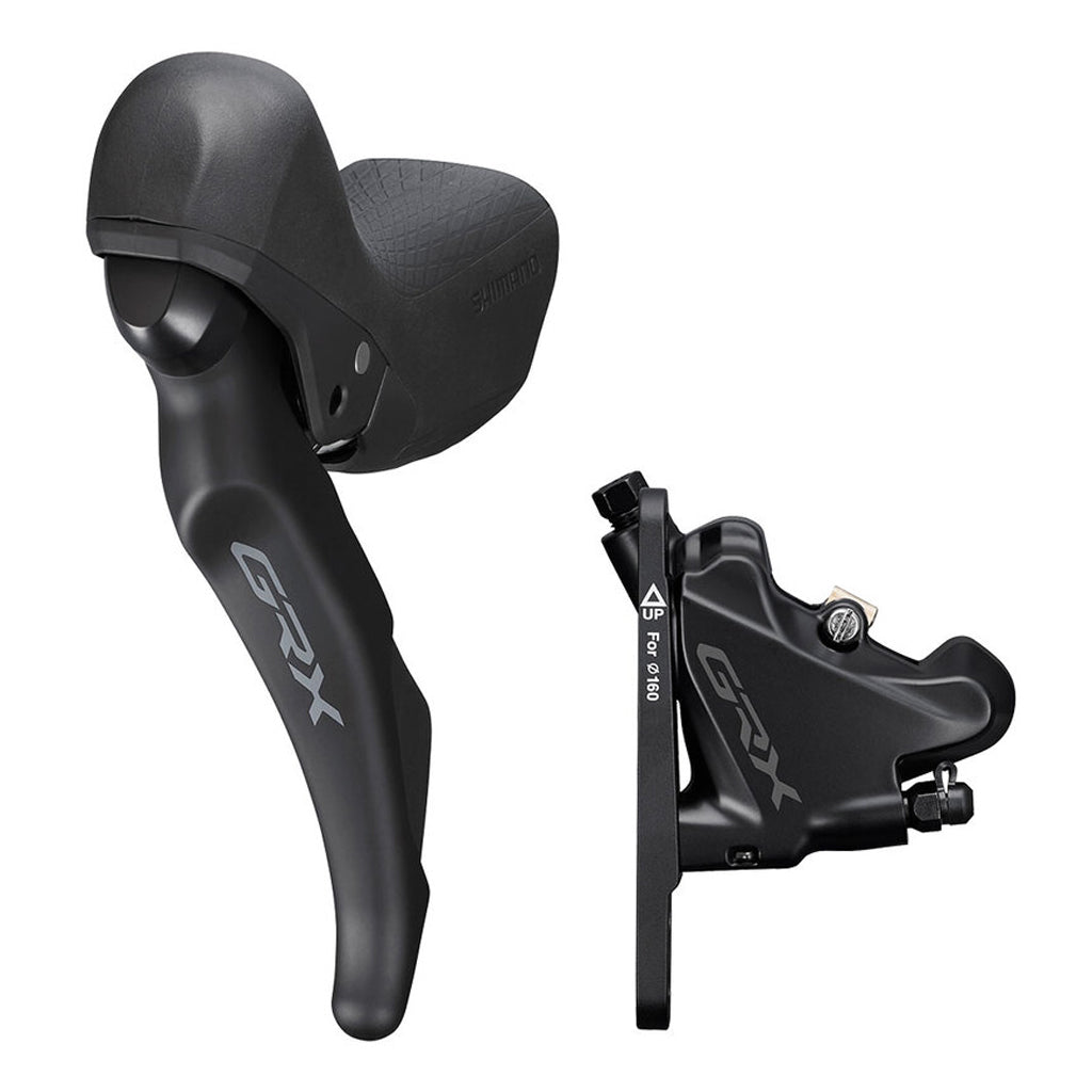 Shimano ST-RX600 GRX Flat Mount 11-Speed Shift/Brake Lever w/BR-RX400 Caliper Assembled Set/J-Kit