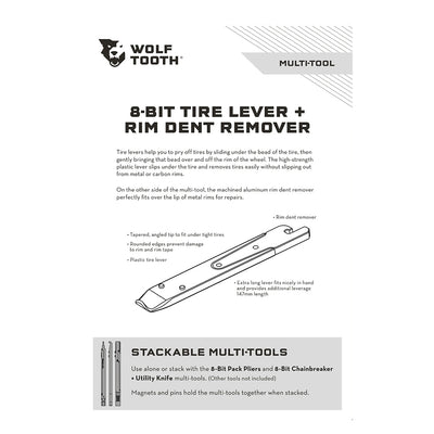 Wolf Tooth Components 8-Bit Tire lever + Rim Dent Remover