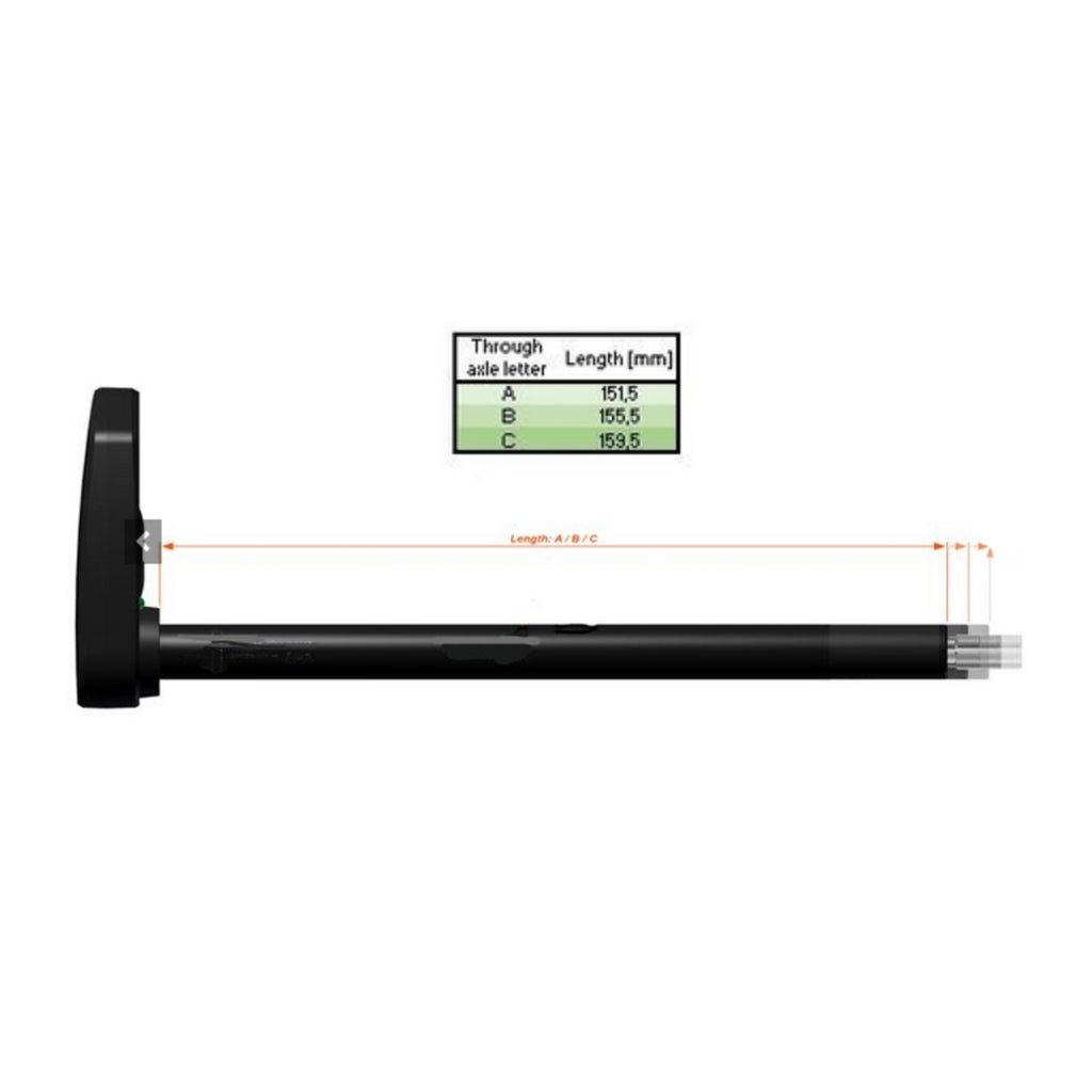 Axe traversant intelligent classifié B 155.5mm