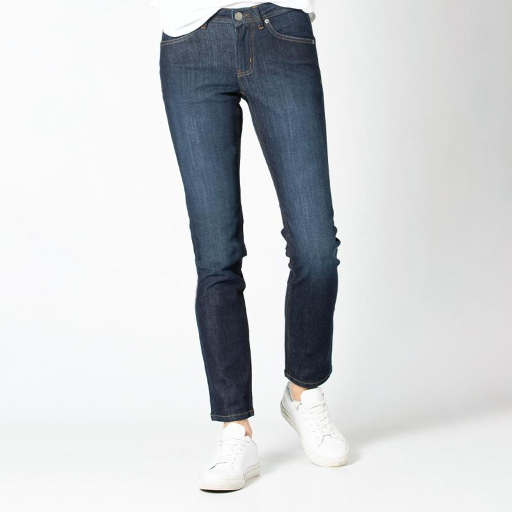 Duer Performance Denim Mid Rise Slim Straight - Steed Cycles