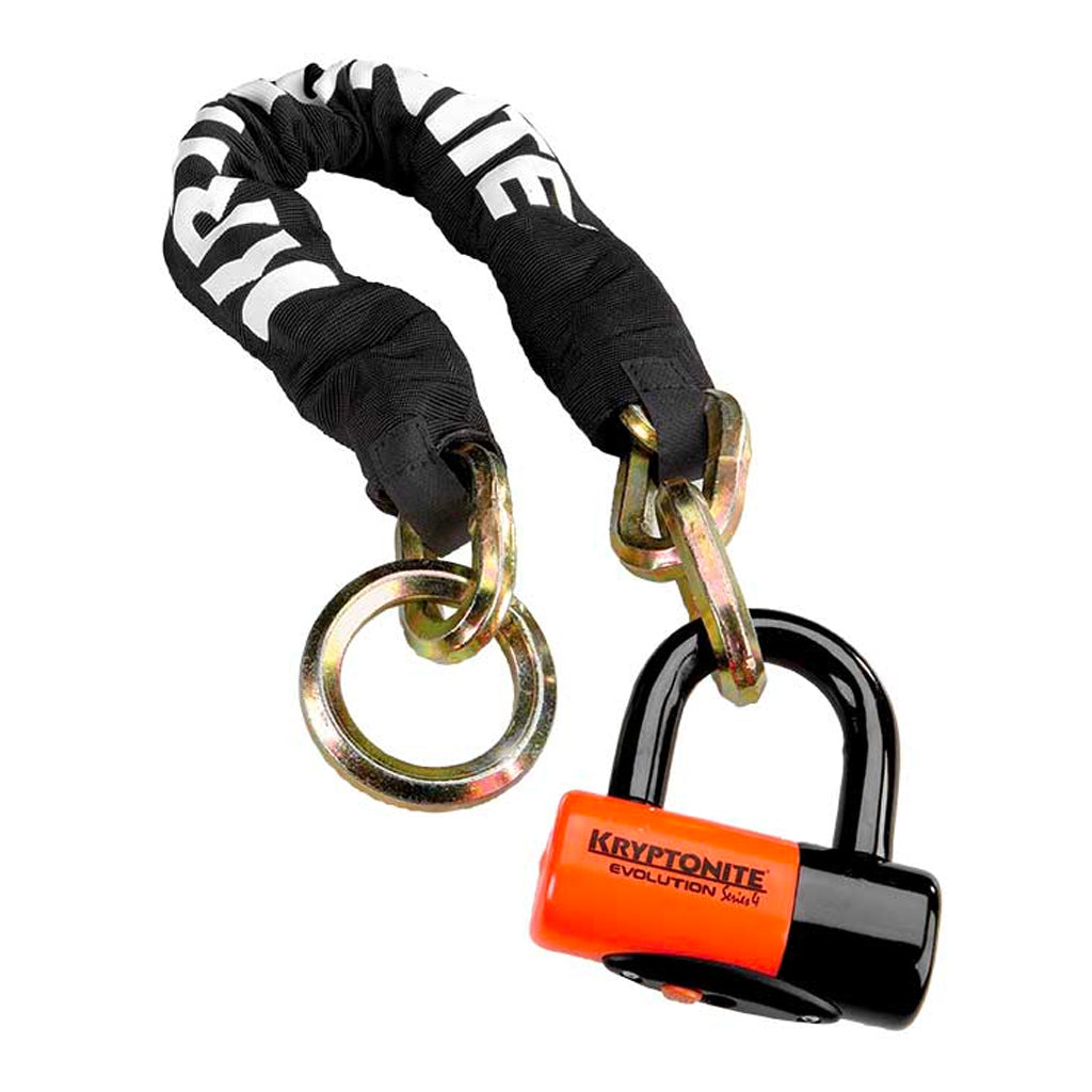 Kryptonite New York Cinch Ring Chain 1275 w/EV Series 4 Disc Lock - Steed Cycles