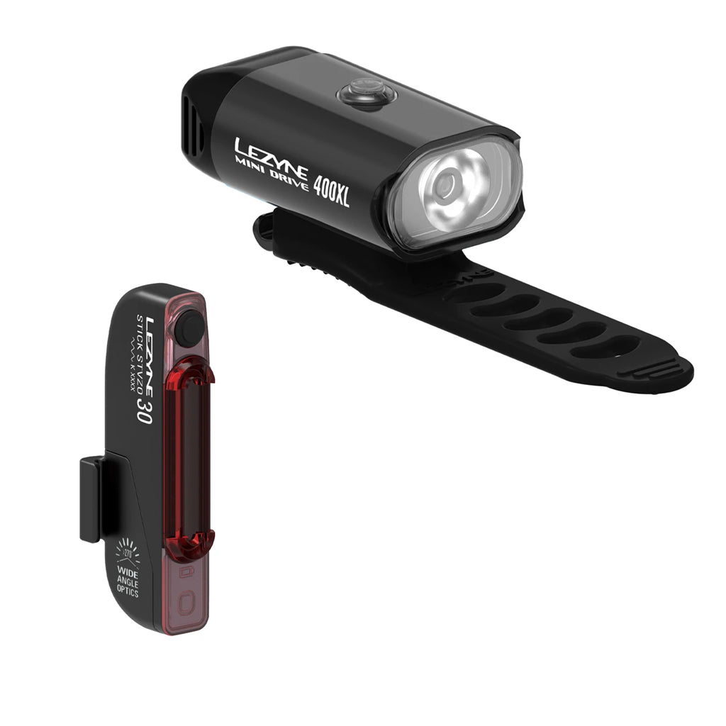 Lezyne Mini Drive 400 / Stick Drive LED Front/Rear Light - Steed Cycles