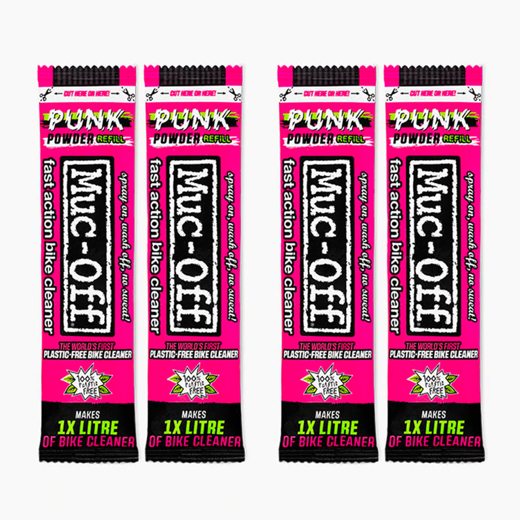 Muc-Off  Punk Powder 4x30g and Aluminum Bottle