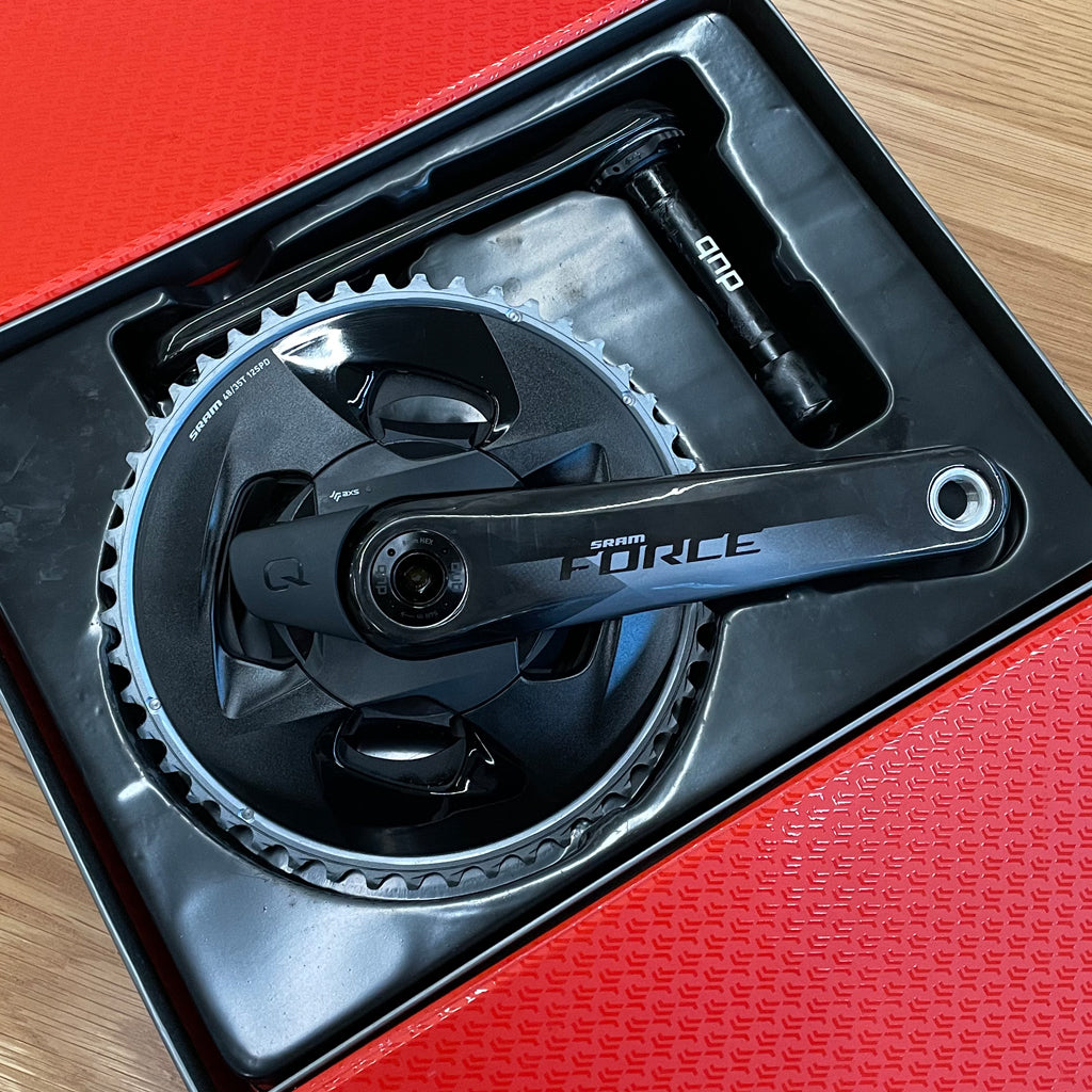 SRAM Force AXS D1 Quarq 2x 12-Speed 48/35 172.5mm Power Meter Crankset (Take-Off)