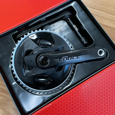 SRAM Force AXS D1 Quarq 2x 12-Speed 48/35 172.5mm Power Meter Crankset (Take-Off)