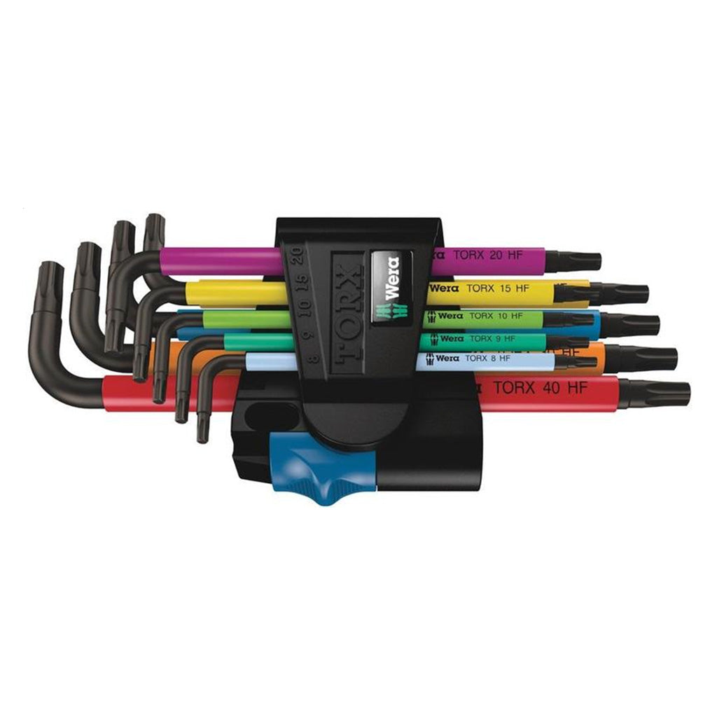 Wera Tools Multi Colour Torx Holding Function Long Arm L-Key 9 Piece Set