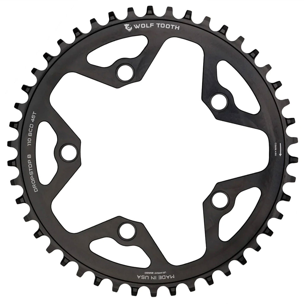 Wolf Tooth Components 110 BCD Gravel / CX / Road Chainring 46T