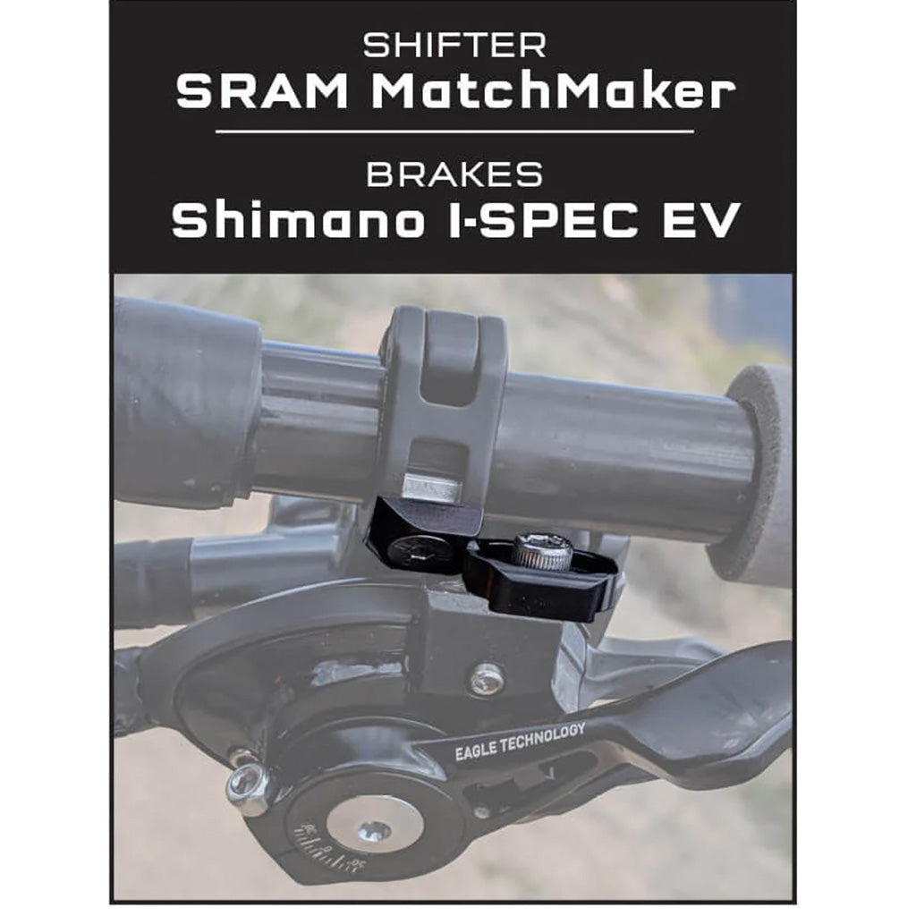 Wolf Tooth Components ShiftMount SRAM Matchmaker to ISEV Brake Steed Cycles