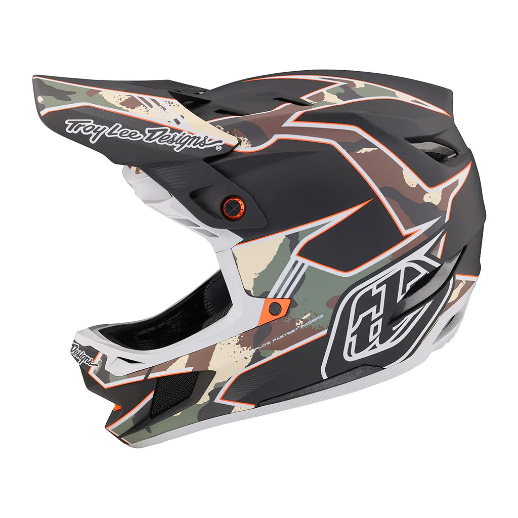 Troy Lee Designs D4 Composite Helmet w/MIPS Matrix Camo